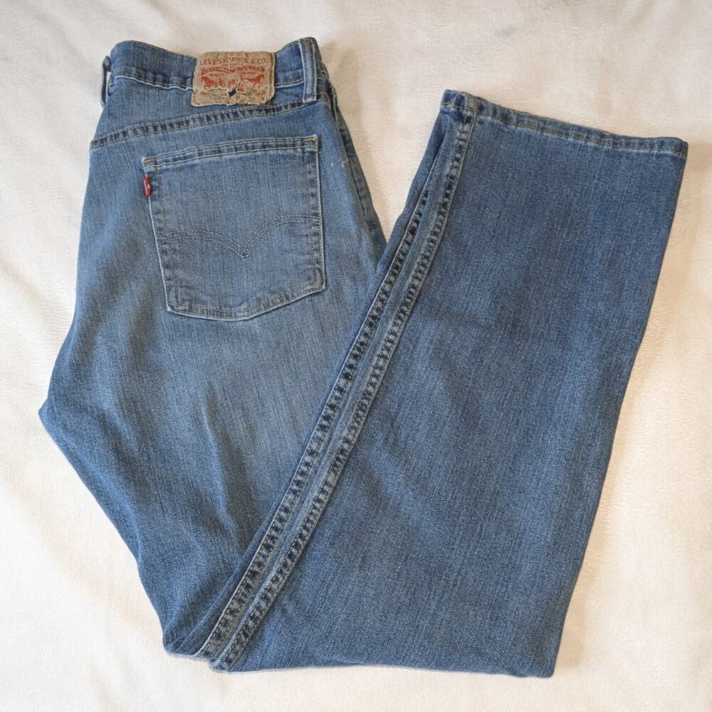 Men's Levi's 514 Regular Fit Denim Jeans for Men Blue 36 x 32